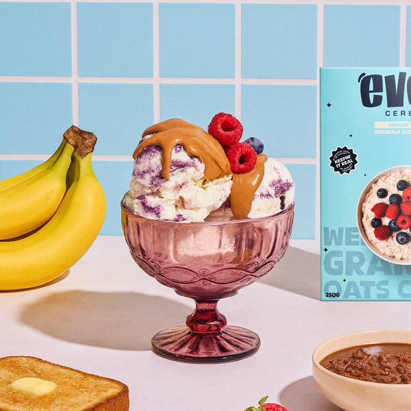 Fruity Granola Ice Cream Delight